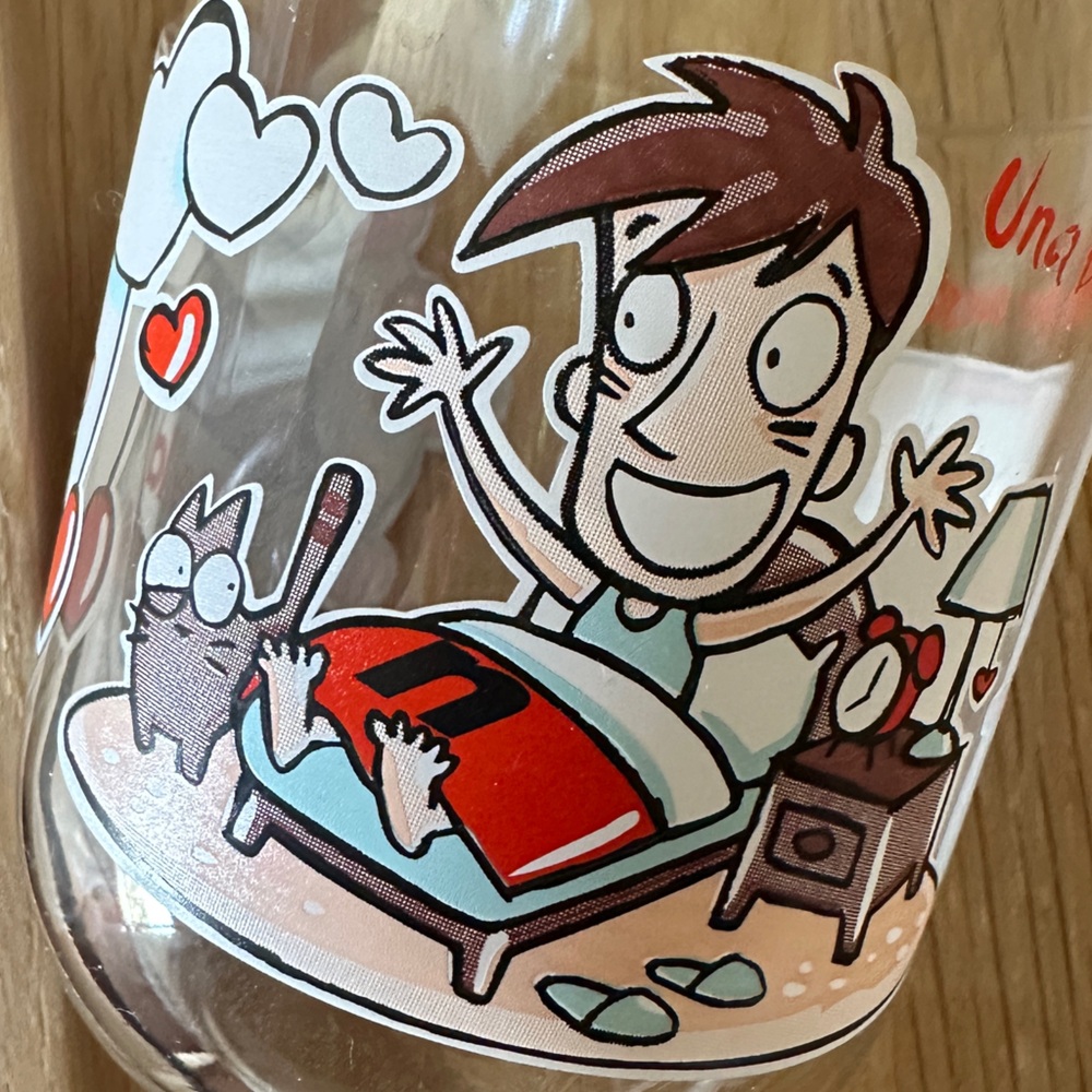 Nutella Glass 8 ounce with Italian Catchphrase from Italian Kids - Picture 3 of 8